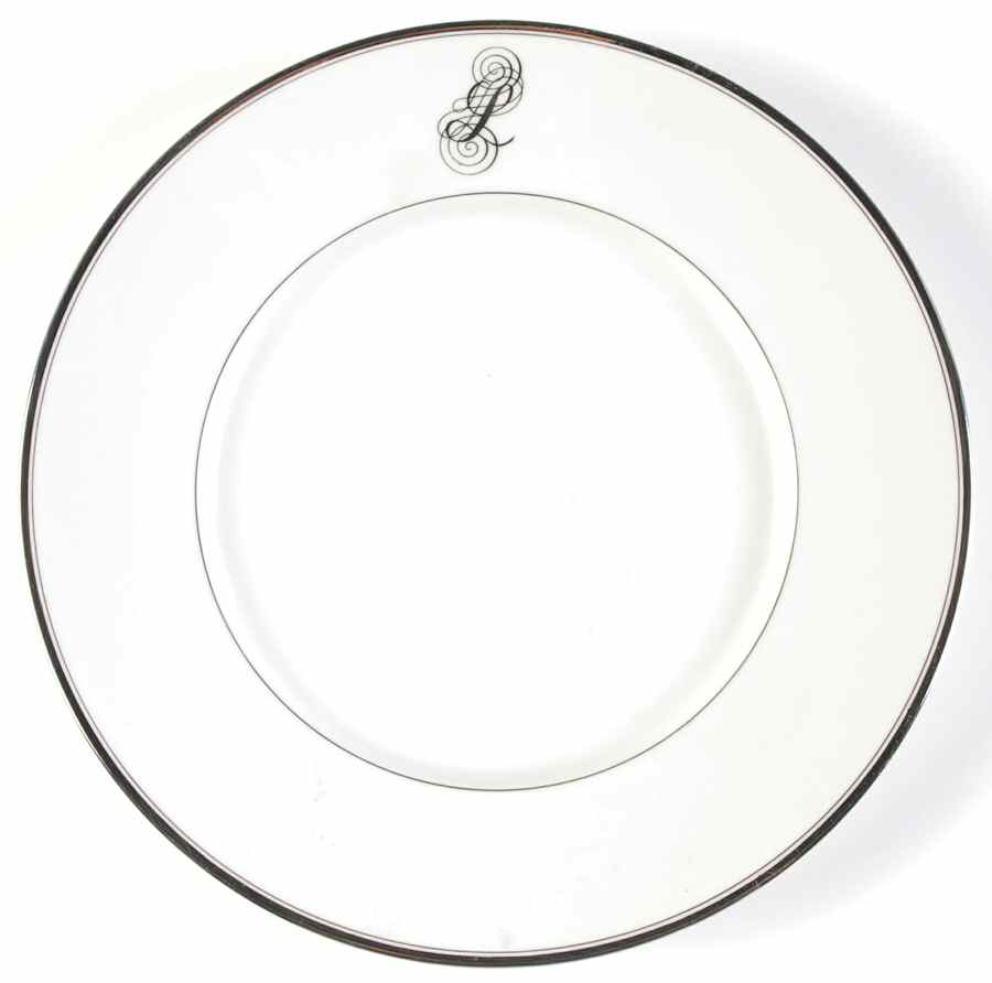 Monogram Platinum Dinner Plate by Dansk-1