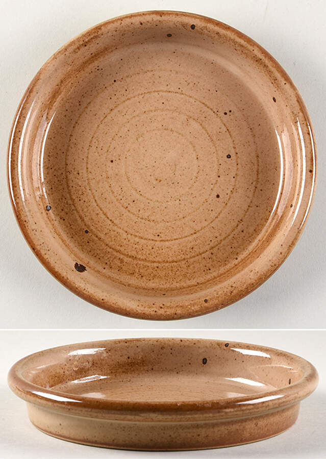 Nielstone Spice Tan Deep Salad Plate by Dansk-1