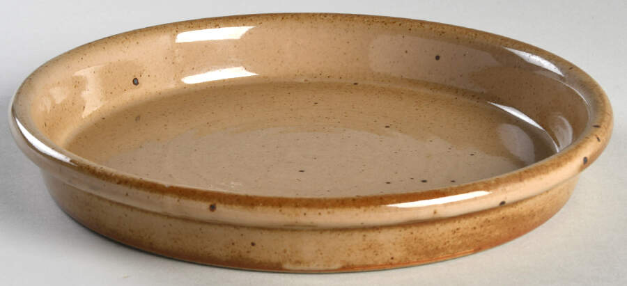 Nielstone Spice Tan 9" Deep Plate by Dansk-1