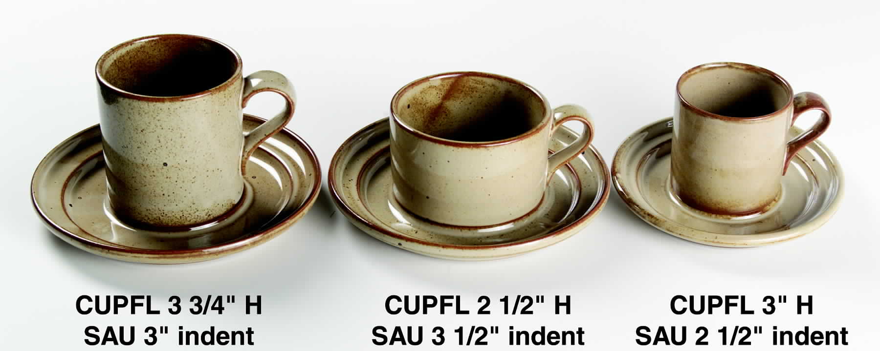 Nielstone Spice Tan Flat Cup by Dansk-1