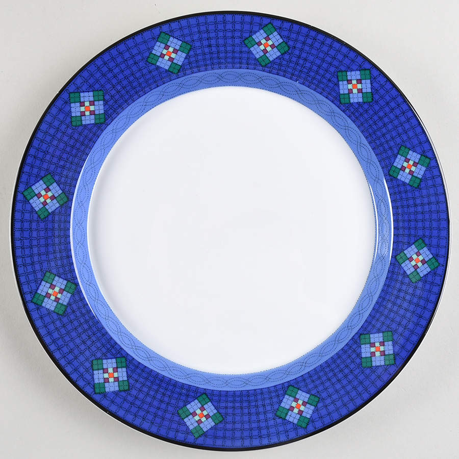 Nine Patch Dinner Plate by Dansk-1