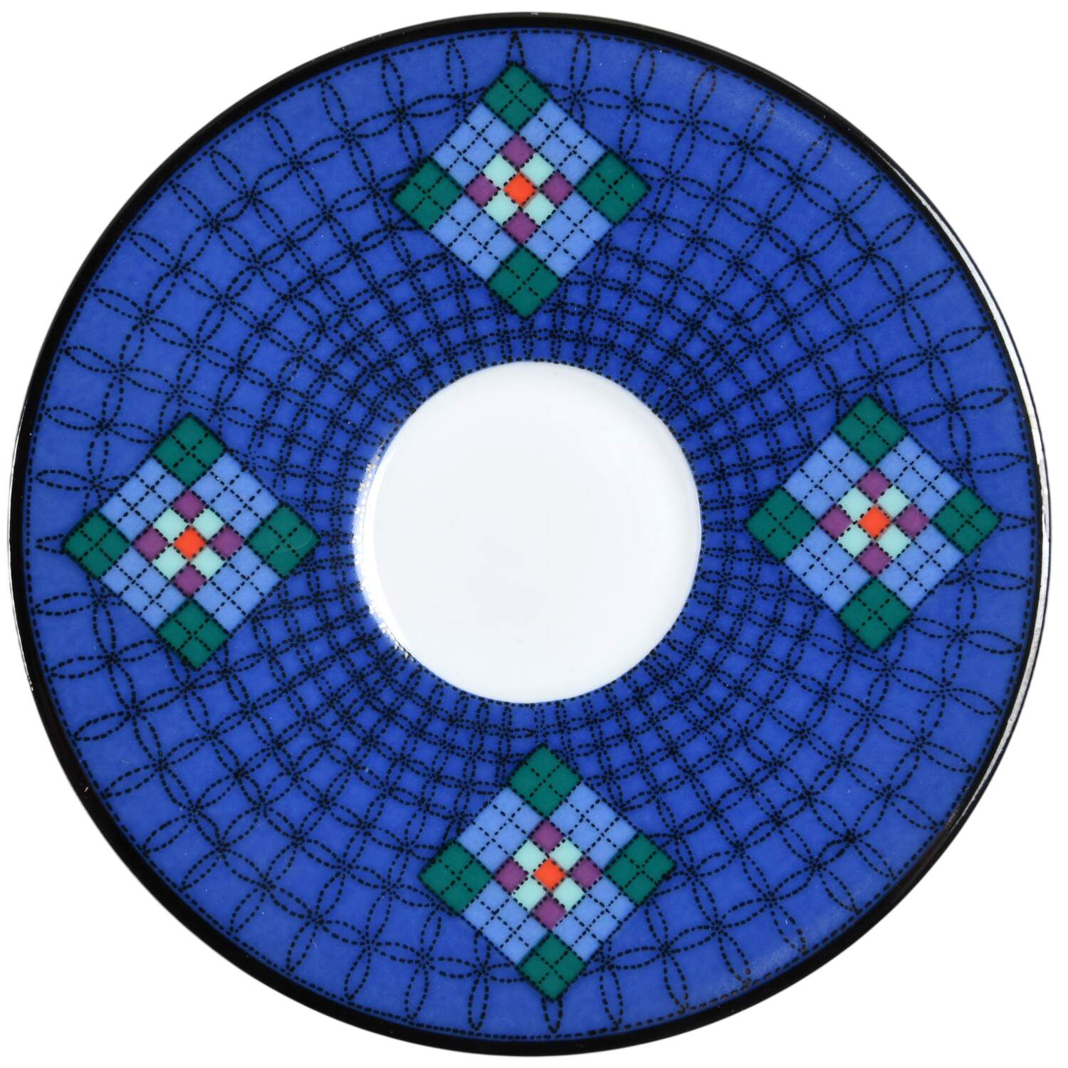 Nine Patch Saucer for Flat Demitasse Cup by Dansk-1