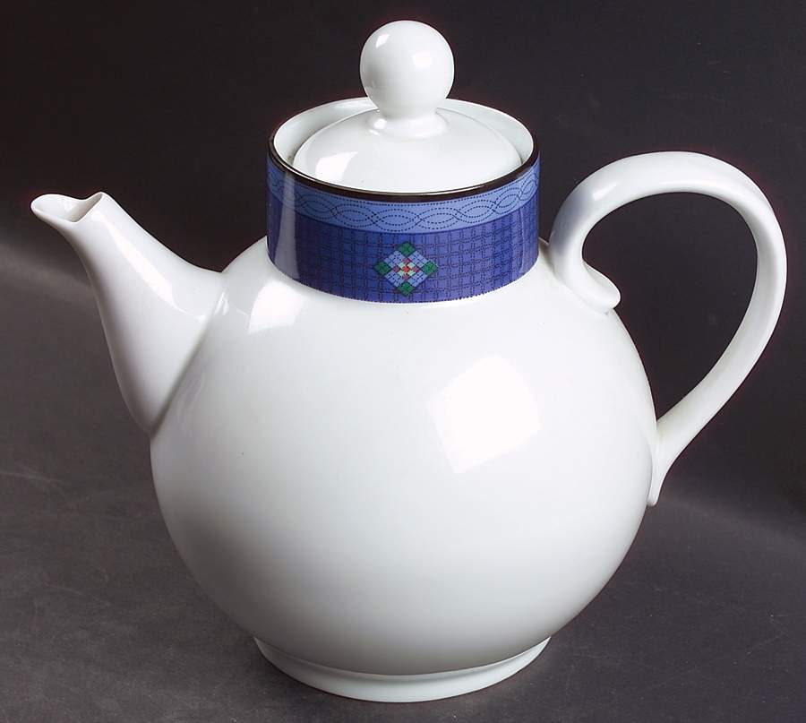 Nine Patch Tea/Coffee Pot & Lid by Dansk-1
