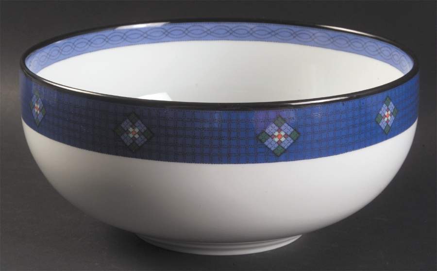 Nine Patch 8" Round Vegetable Bowl by Dansk-1