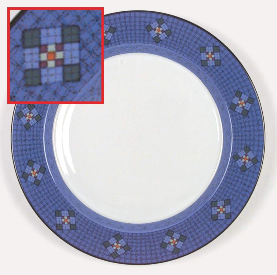 Nine Patch Dinner Plate by Dansk-1