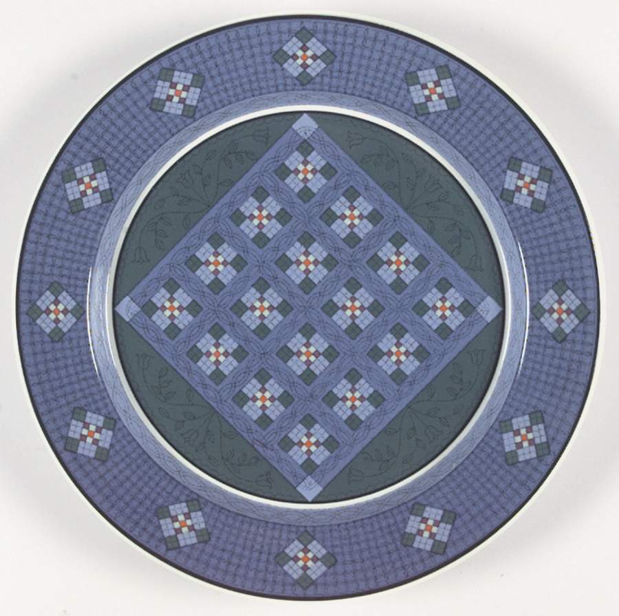 Nine Patch 13" Chop Plate (Round Platter) by Dansk-1