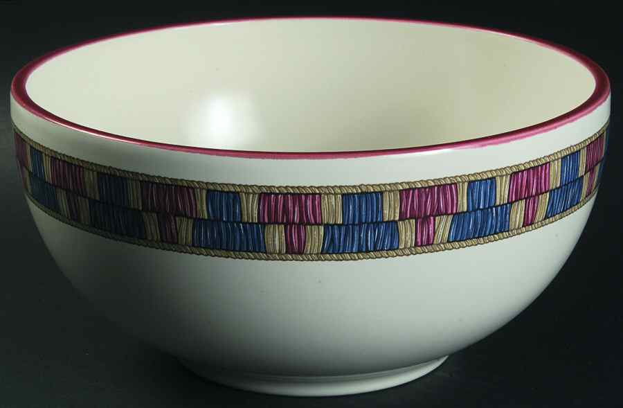 Raffia 8" Round Vegetable Bowl by Dansk-1