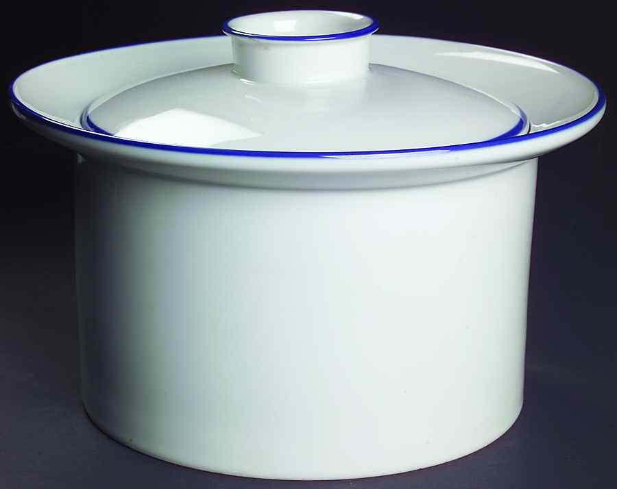Rainbow Blue 4 Quart Round Covered Casserole by Dansk-1