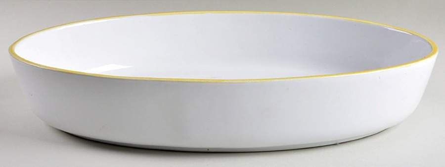 Rainbow Yellow 15" Oval Baker by Dansk-1