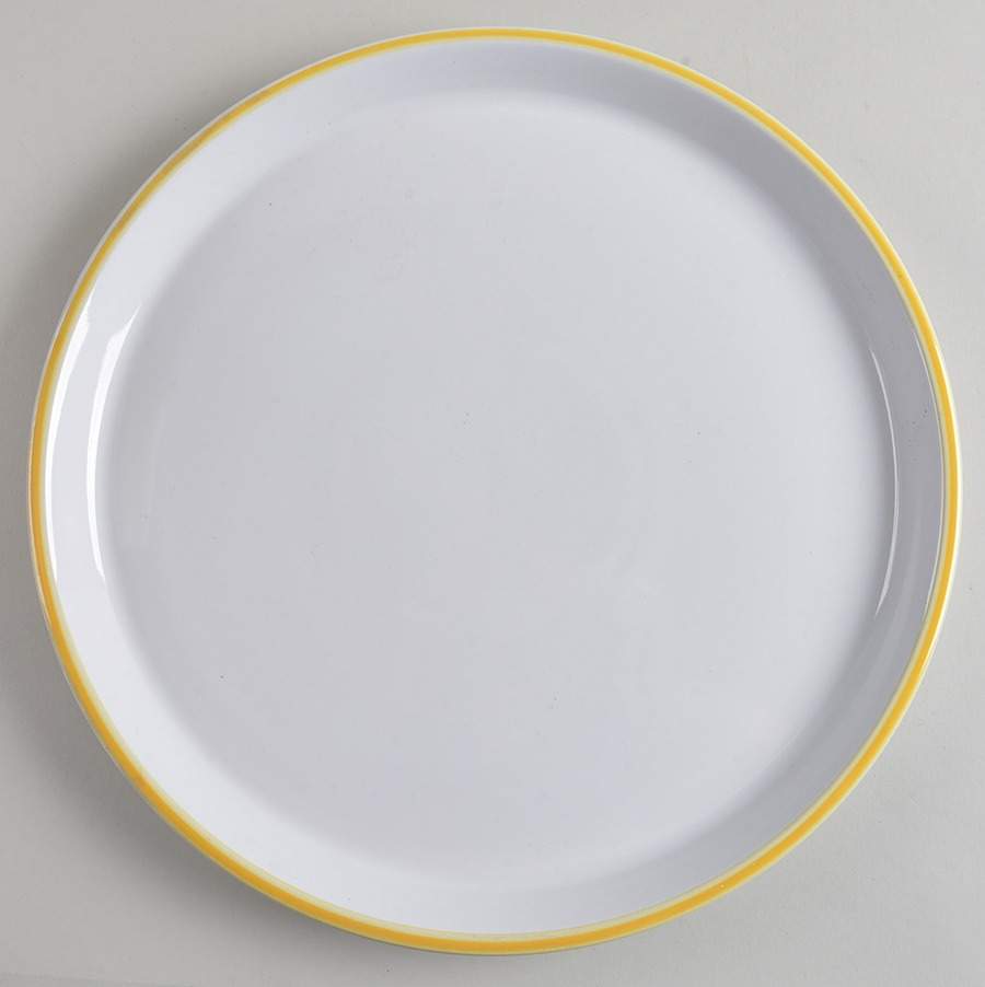 Rainbow Yellow 13" Chop Plate (Round Platter) by Dansk-1