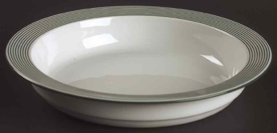 Ringsted Green Rim Soup Bowl by Dansk-1