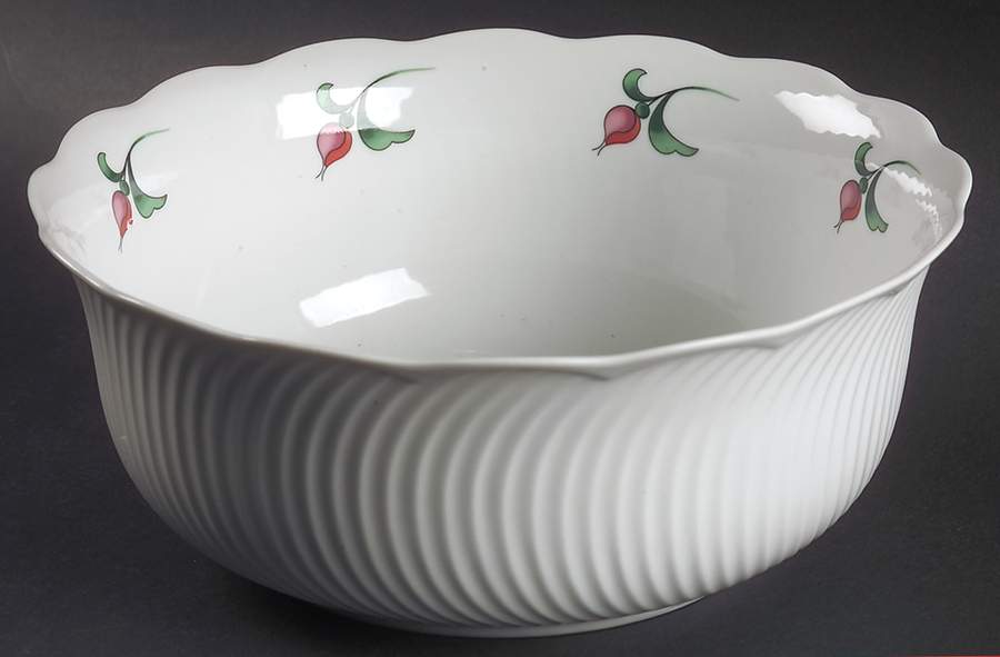 Rosebud 10" Large Salad Serving Bowl by Dansk-1