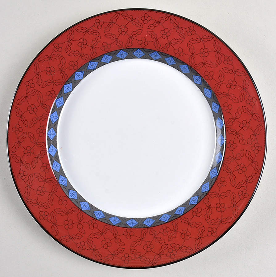 Ruby Flowers Salad Plate by Dansk-1