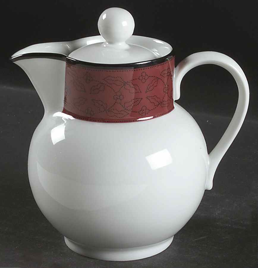 Ruby Flowers Creamer & Lid by Dansk-1