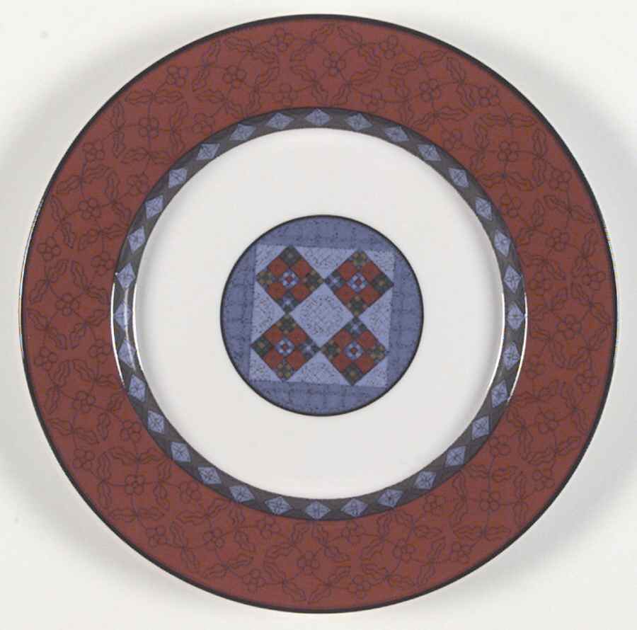 Ruby Flowers Accent Salad Plate by Dansk-1