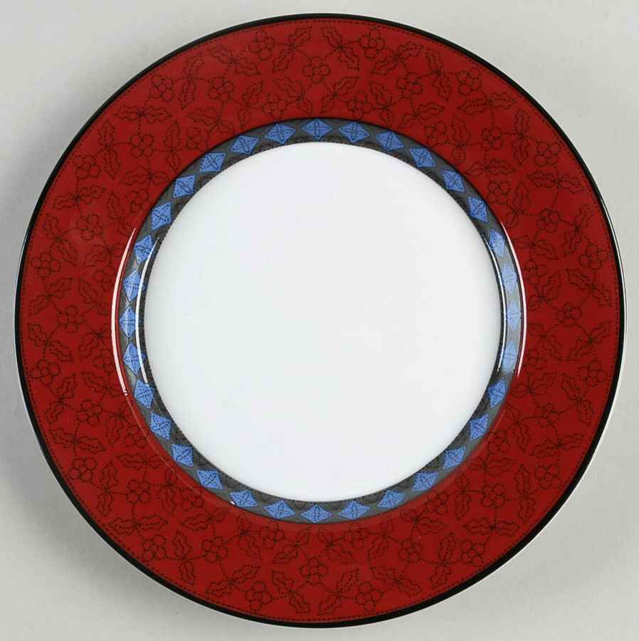 Ruby Flowers Bread & Butter Plate by Dansk-1