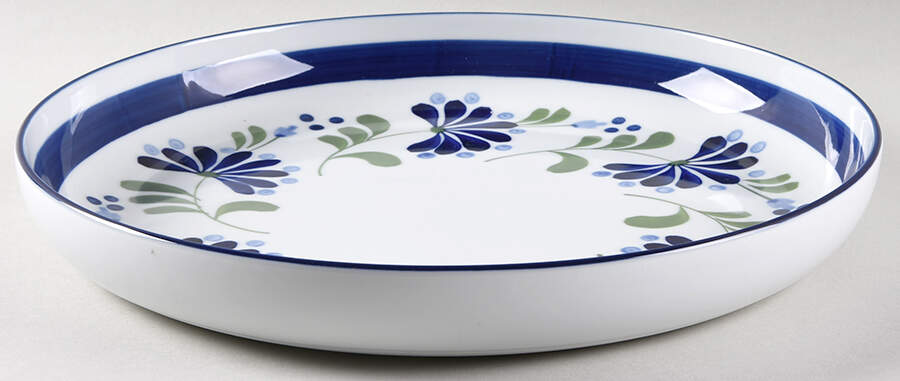 Sage Song 13" Deep Round Platter by Dansk-1
