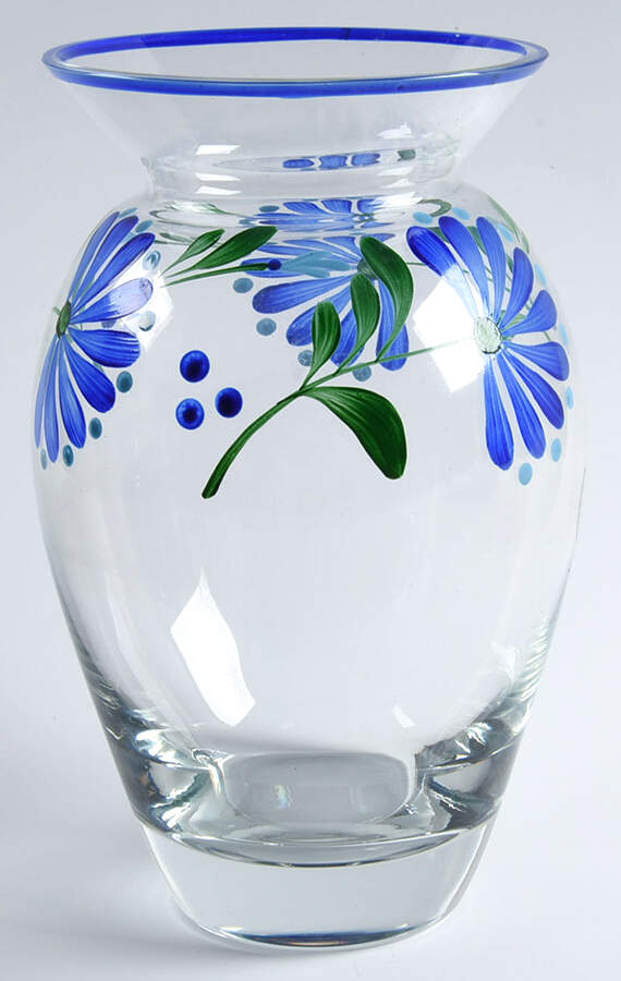 Sage Song 8" Glassware Vase by Dansk-1