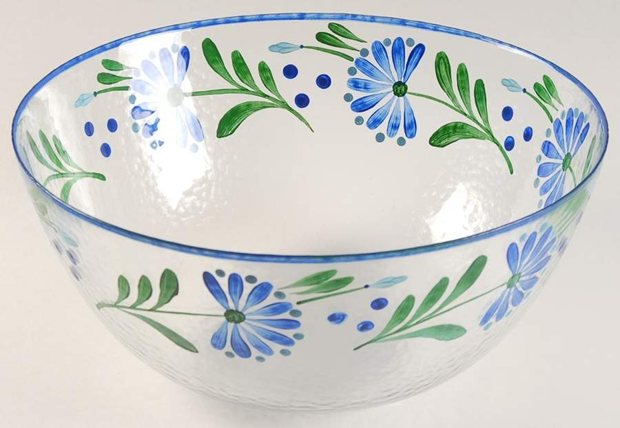 Sage Song 11" Glassware Salad Bowl by Dansk-1