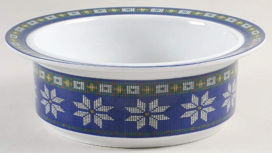 Snowfall Rim Cereal Bowl by Dansk-1