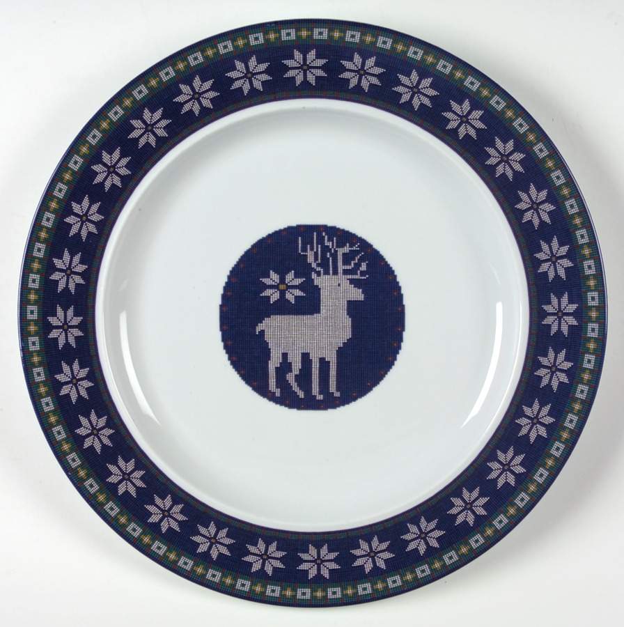 Snowfall 13" Chop Plate (Round Platter) by Dansk-1