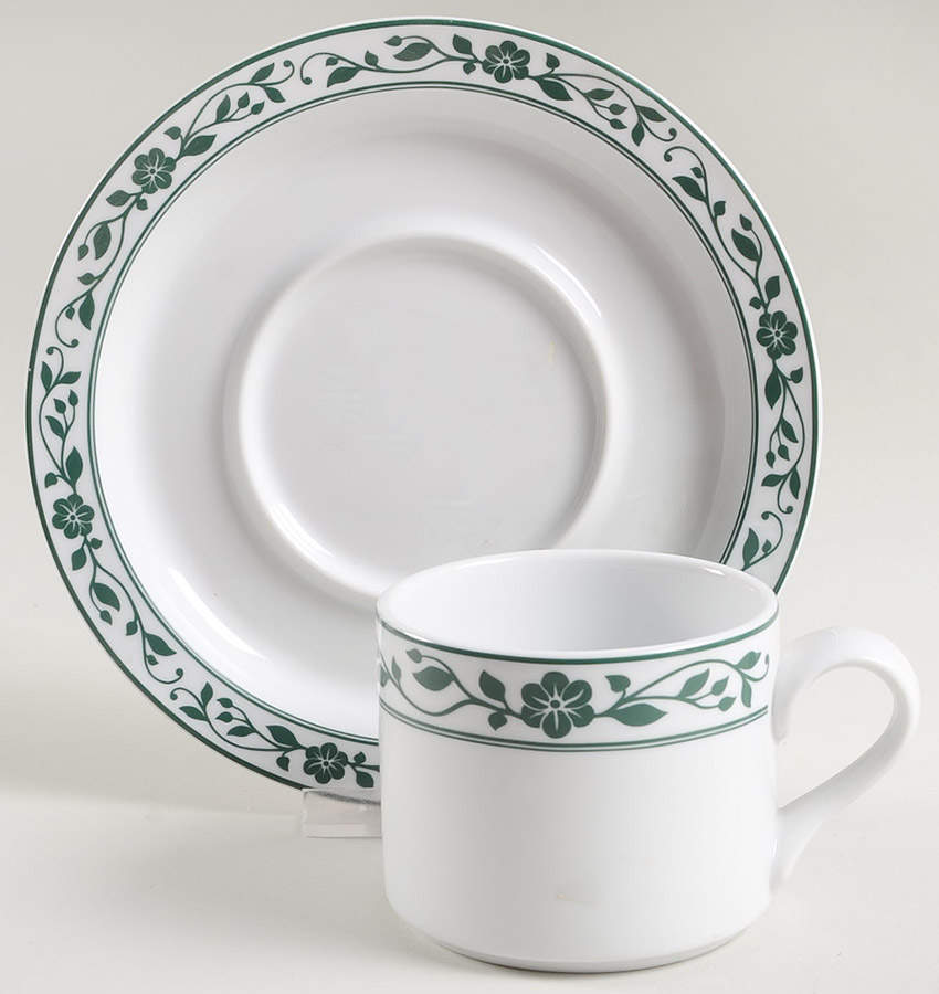 Springhavn Flat Cup & Saucer Set by Dansk-1