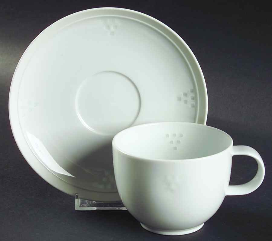 Statement Flat Cup & Saucer Set by Dansk-1