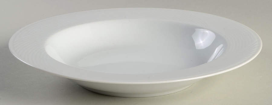 Tapestries Winter White Large Rim Soup Bowl by Dansk-1