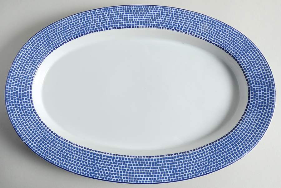 Tiles 16" Oval Serving Platter by Dansk-1