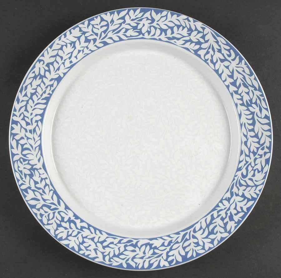 Trellis Delft Blue 13" Chop Plate (Round Platter) by Dansk-1