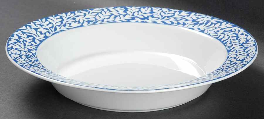 Trellis Delft Blue Rim Soup Bowl by Dansk-1