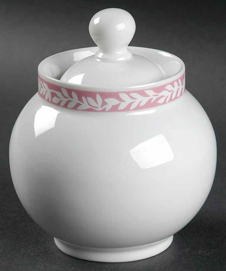 Trellis Rose Sugar Bowl & Lid by Dansk-1