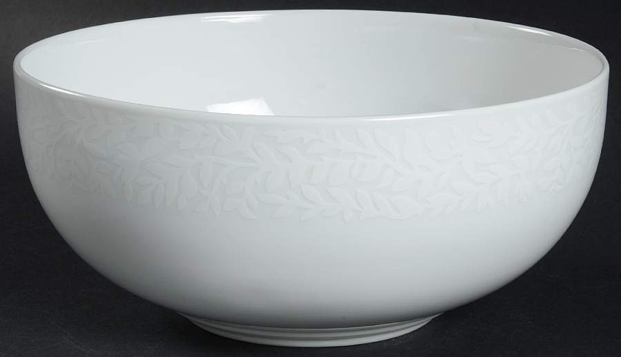 Trellis White 8" Round Vegetable Bowl by Dansk-1