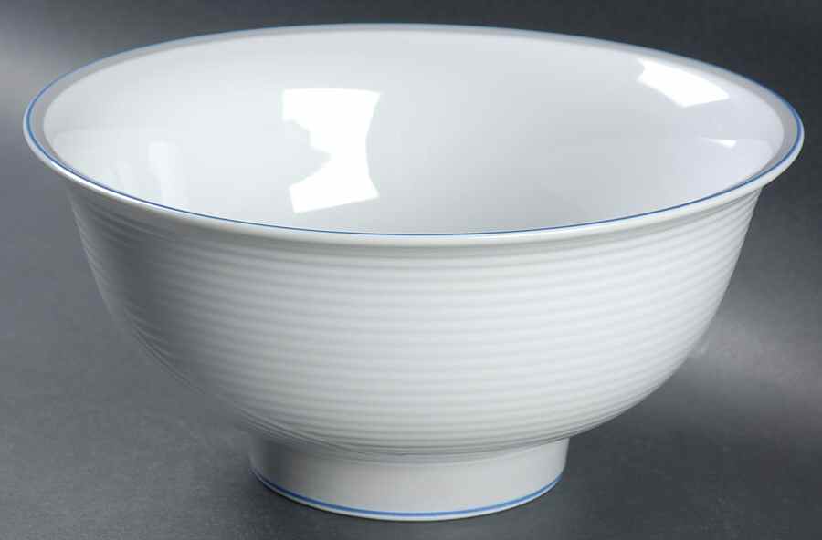 Damask Blue 8" Round Vegetable Bowl by Dansk-1