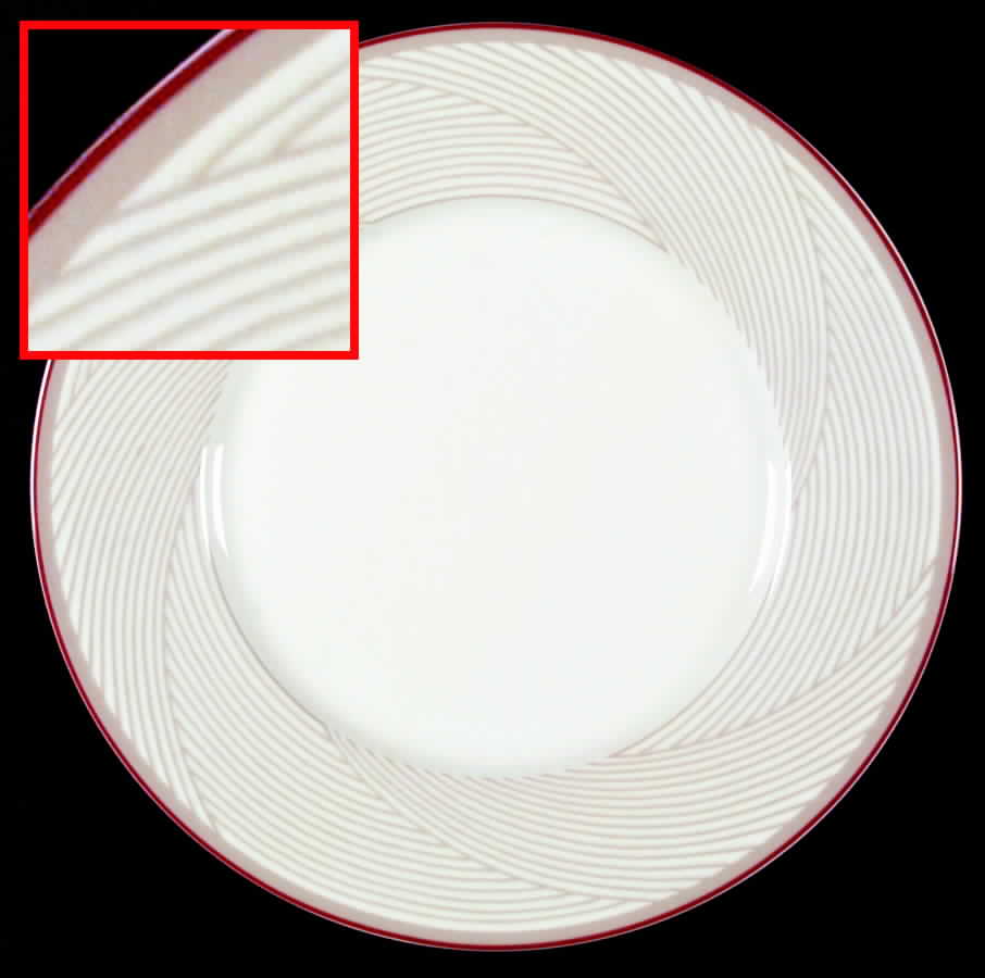 Twill Red Dinner Plate by Dansk-1
