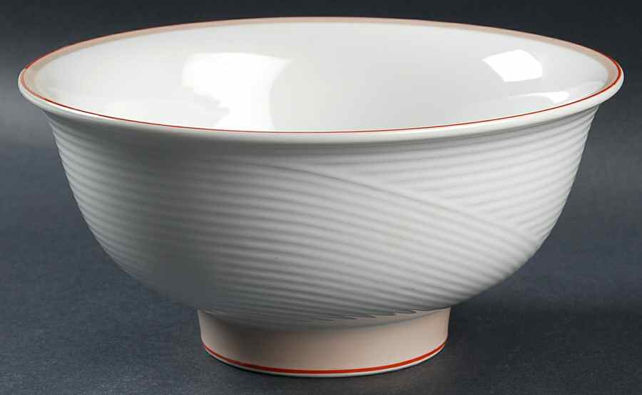 Twill Red 8" Round Vegetable Bowl by Dansk-1