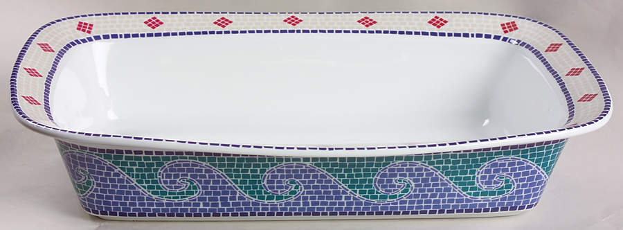 Waves 13"  Rectangular Baker by Dansk-1