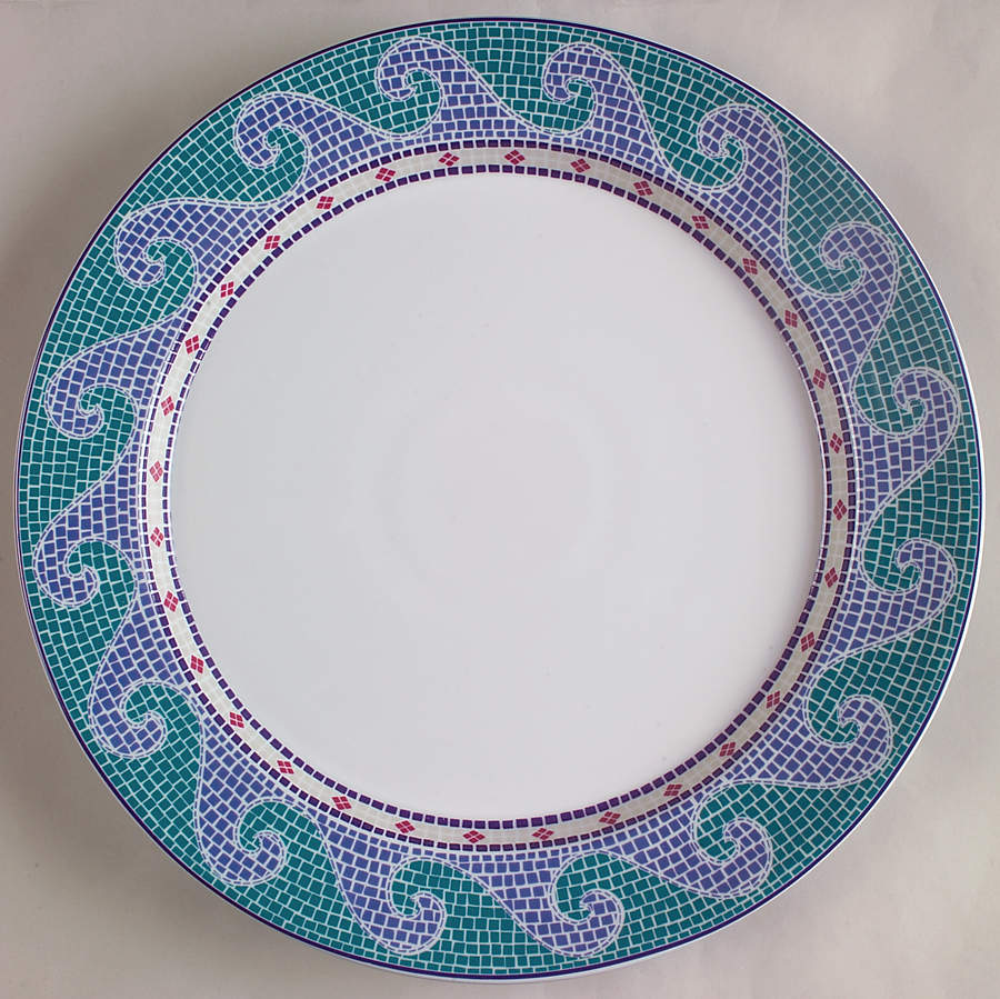 Waves 13" Chop Plate (Round Platter) by Dansk-1