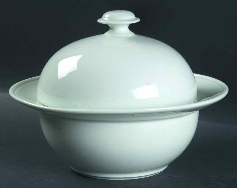 Statement White Small Round Covered Vegetable by Dansk-1
