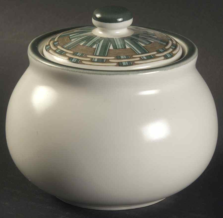 Wicker Sugar Bowl & Lid by Dansk-1