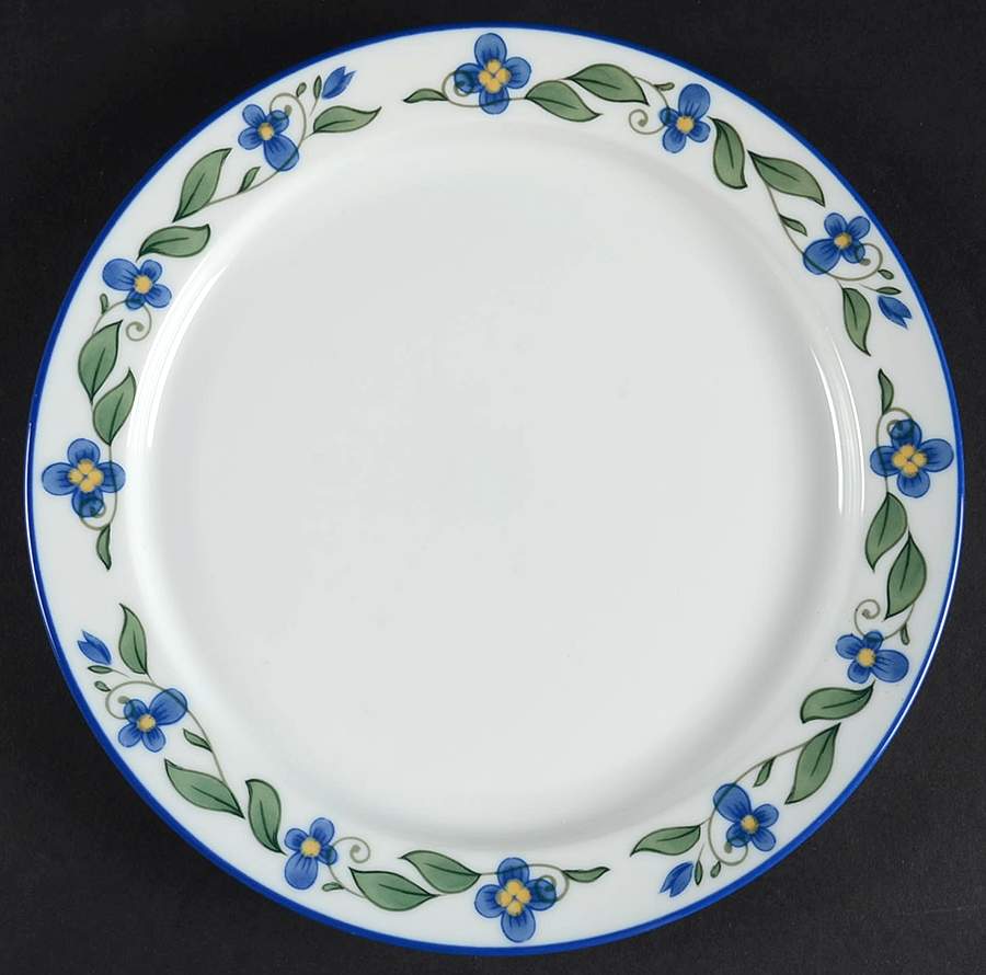Wild Flowers Blue Salad Plate by Dansk-1