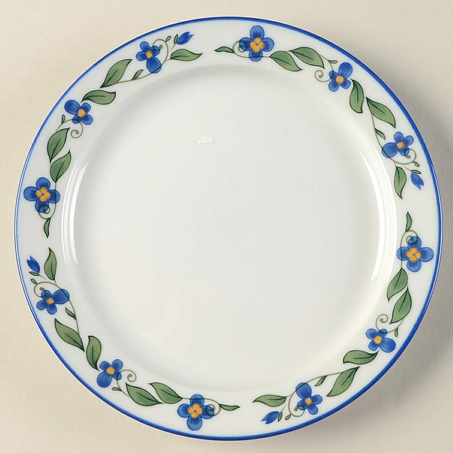 Wild Flowers Blue Bread & Butter Plate by Dansk-1