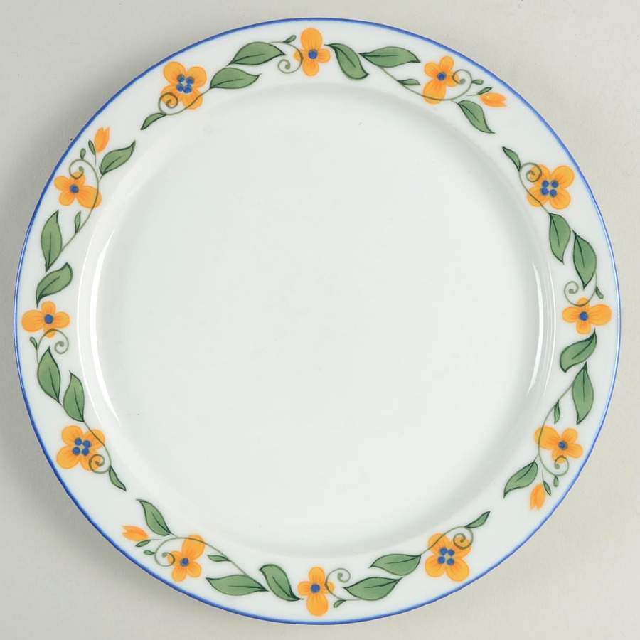 Wild Flowers Yellow Salad Plate by Dansk-1