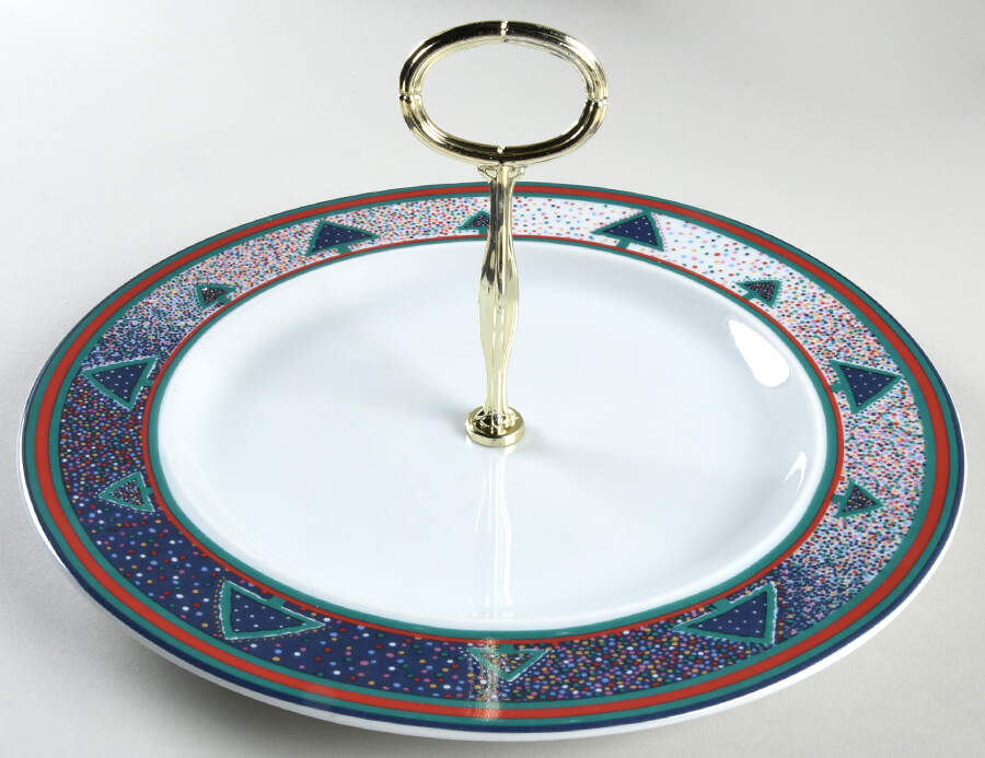 Winterfest Round Serving Plate with Center Handle (Dp) Hc by Dansk-1
