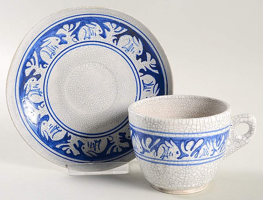 Rabbit Flat Cup & Saucer Set by Dedham-1