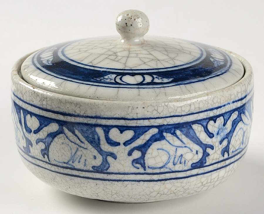 Rabbit Sugar Bowl & Lid by Dedham-1