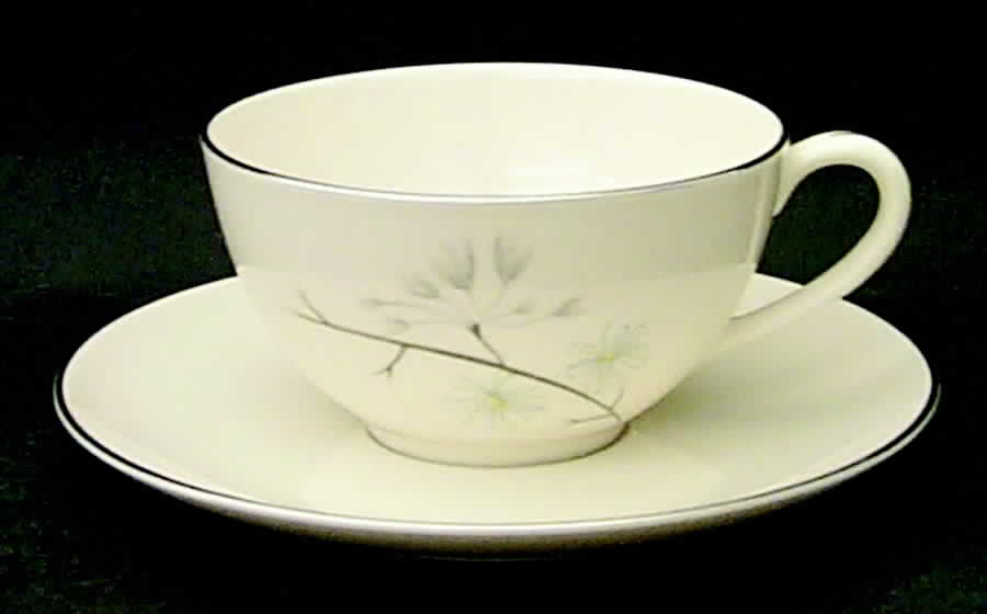 Springtime Flat Cup & Saucer Set by Delcrest-1