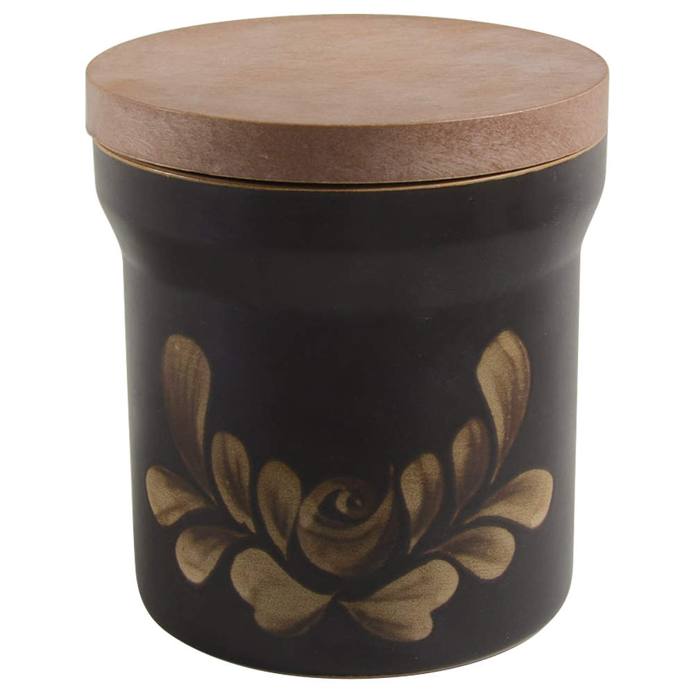 Bakewell Small Canister & Wood Lid by Denby-Langley-1