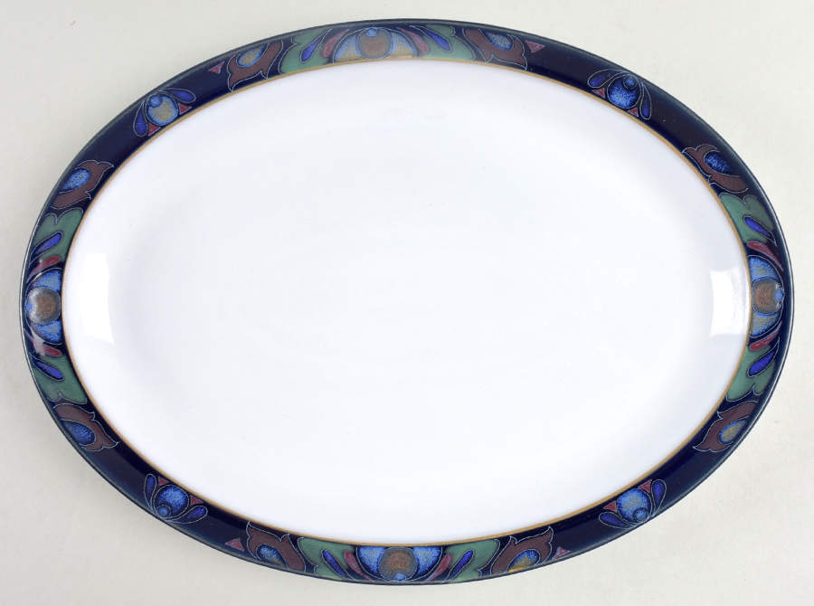 Baroque 13" Oval Serving Platter by Denby-Langley-1