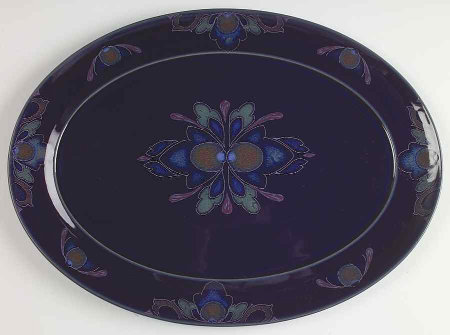 Baroque 14" Oval Serving Platter by Denby-Langley-1